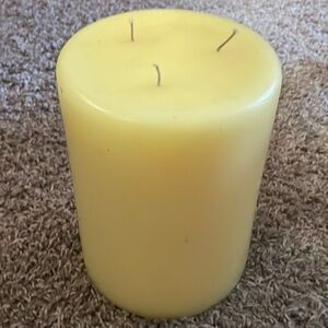 Rare Partylite Jumbo 3-wick candle PINEAPPLE 6” x 8”